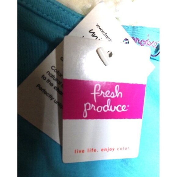 Fresh Produce  L ARIA Aqua Elastic Waist Tank Maxi Dress Asymmetrical Hem New - Picture 9 of 10